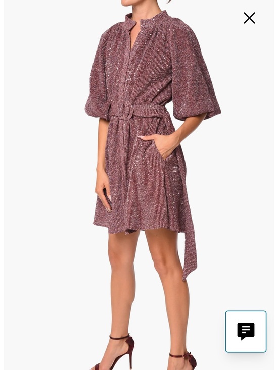 Ciebon Dresses & Skirts - CIEBON Metallic Knit Nordstrom Sparkling Rose Pink Sequin Dress Medium Current